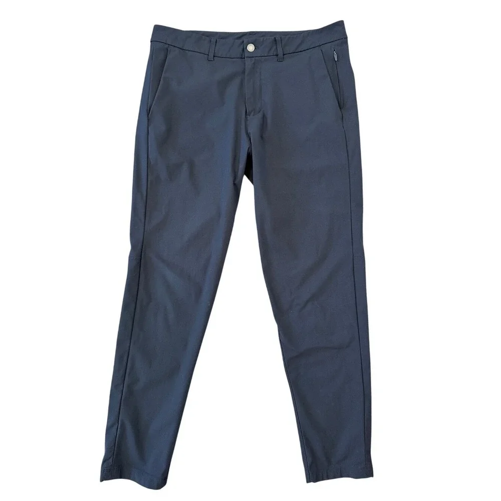 Lululemon Commission Pant Slim Warpstreme Navy Mens 34 x 30.5 M5439S